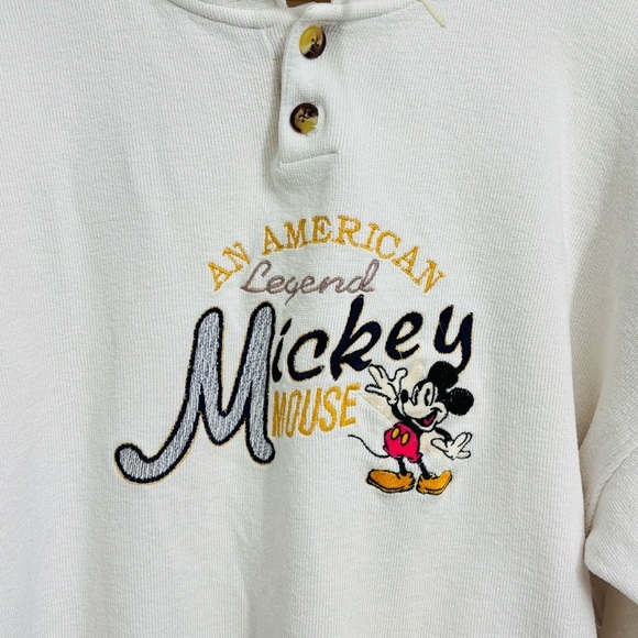 Mickey & Co made in USA 90s Y2K Mickey Mouse embroidered Crewneck Sweater xL - Picture 6 of 7